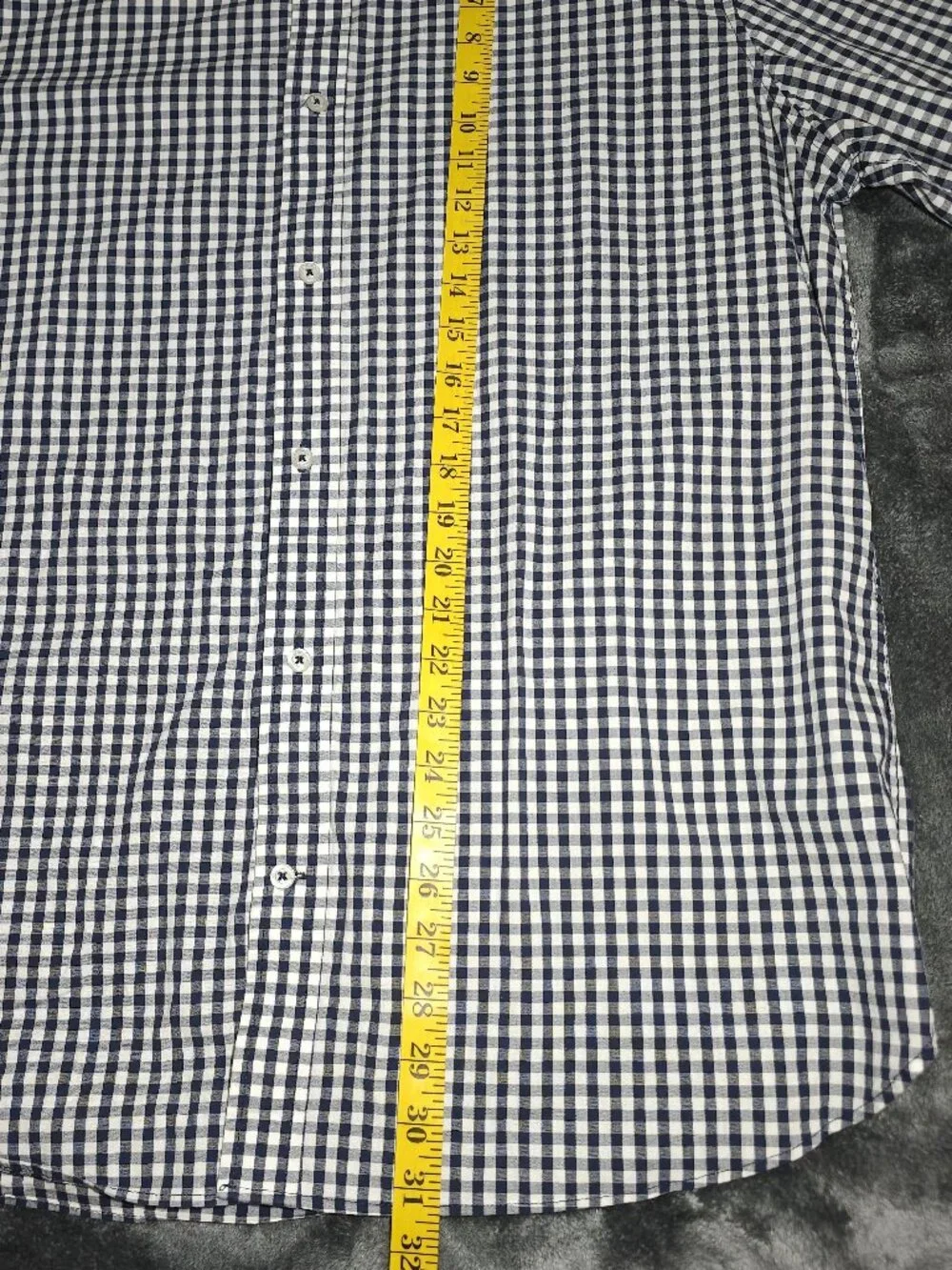 Banana Republic Men's XL Slim Fit Cotton Shirt Blue White Long Sleeve